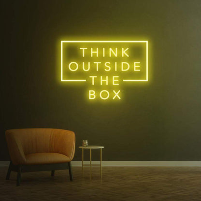 Think Outside the box | LED Neon Sign