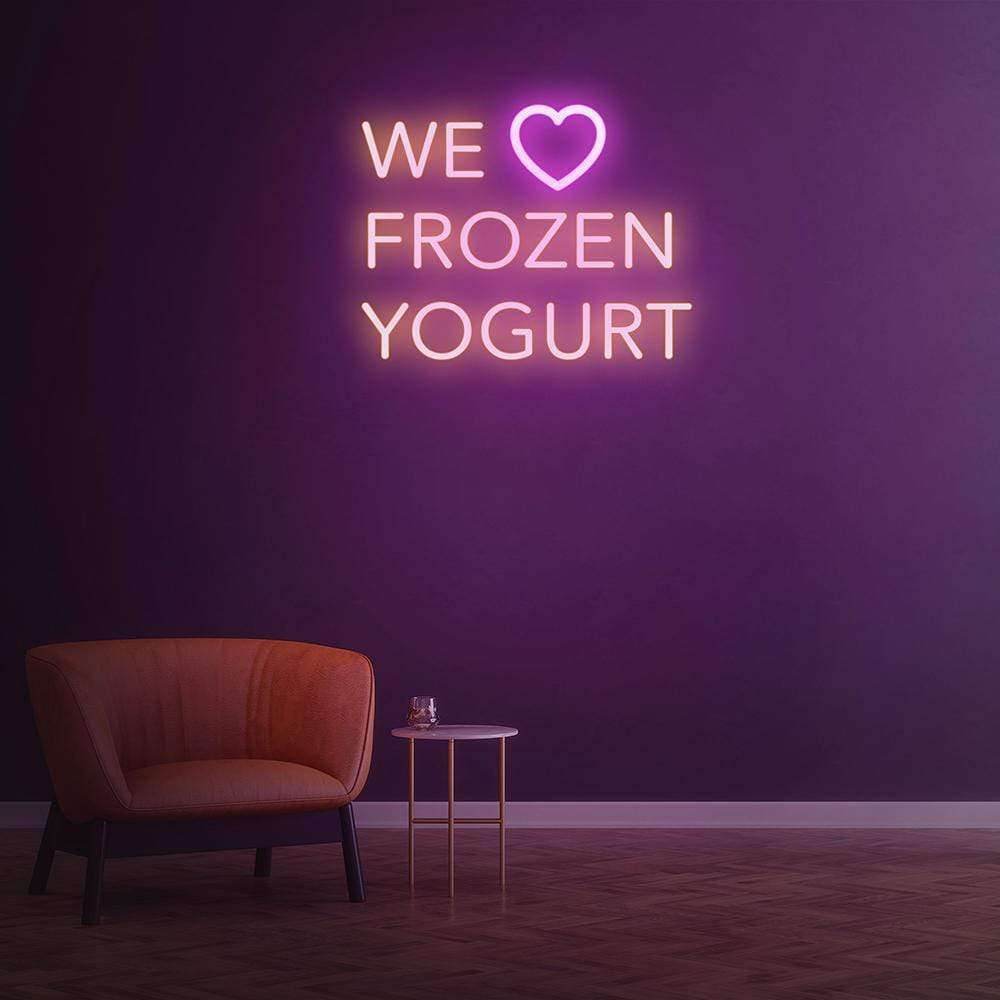 We Love Frozen Yogurt | LED Neon Sign