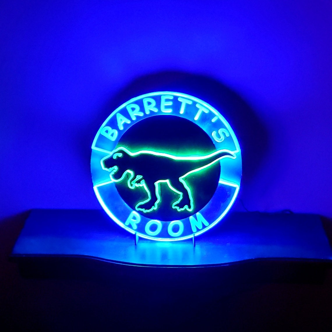 Dinosaur Personalized | Edge Lit Acrylic Signs