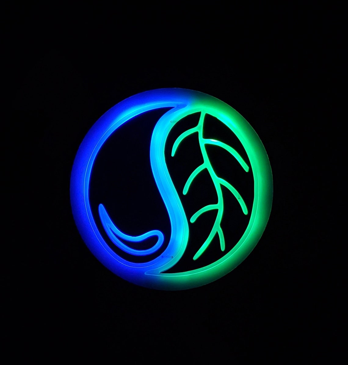 Yin Yang Earth and Water  | Edge Lit Acrylic Signs