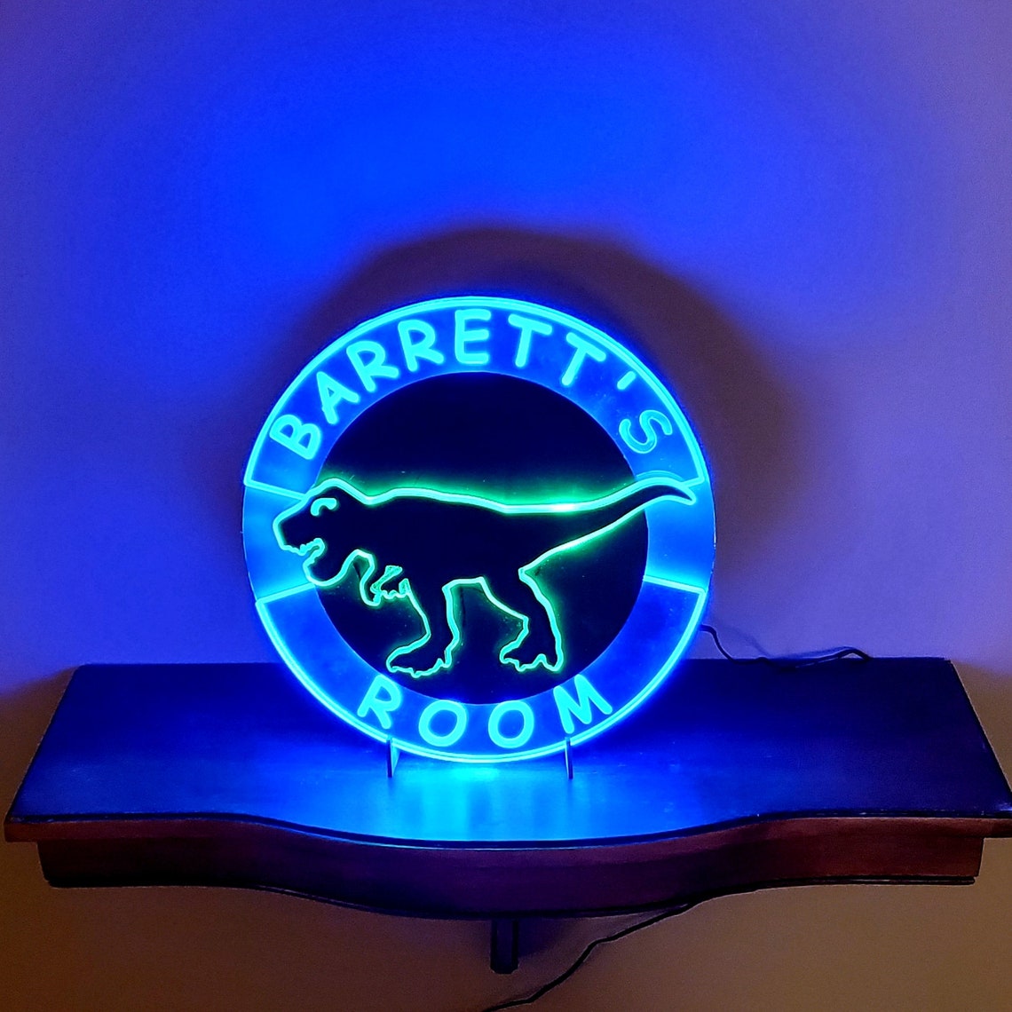 Dinosaur Personalized | Edge Lit Acrylic Signs