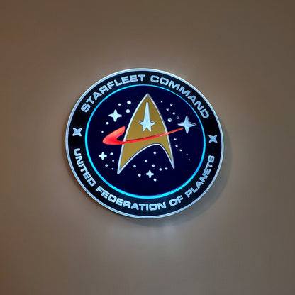 Star Fleet Command | Edge Lit Acrylic Signs