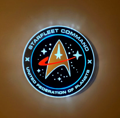 Star Fleet Command | Edge Lit Acrylic Signs