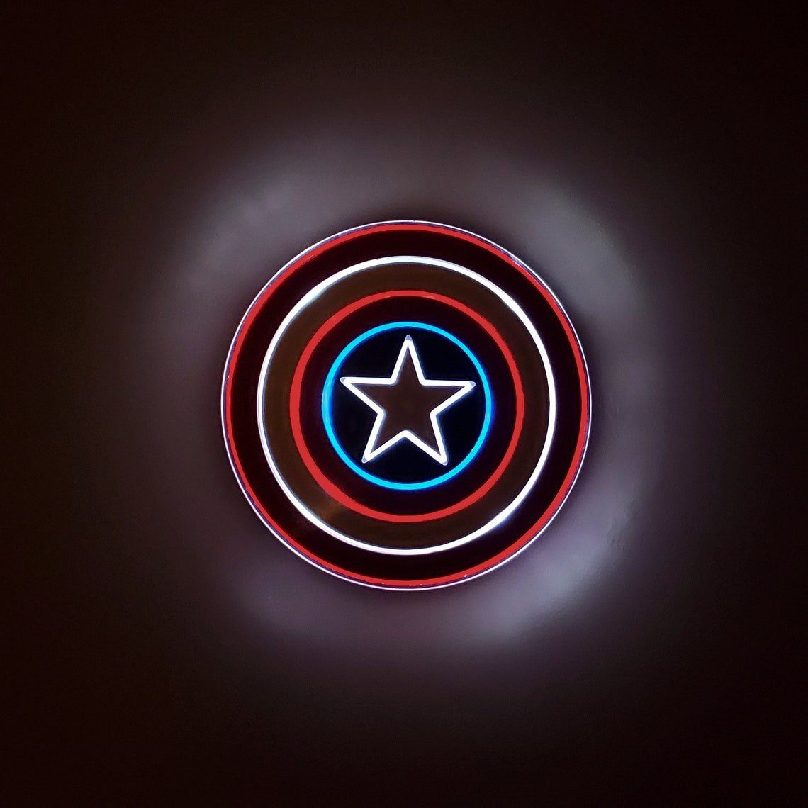 Captain America Shield | Edge Lit Acrylic Signs