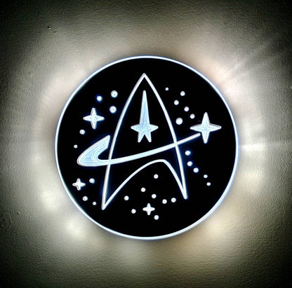 Star Fleet Command | Edge Lit Acrylic Signs