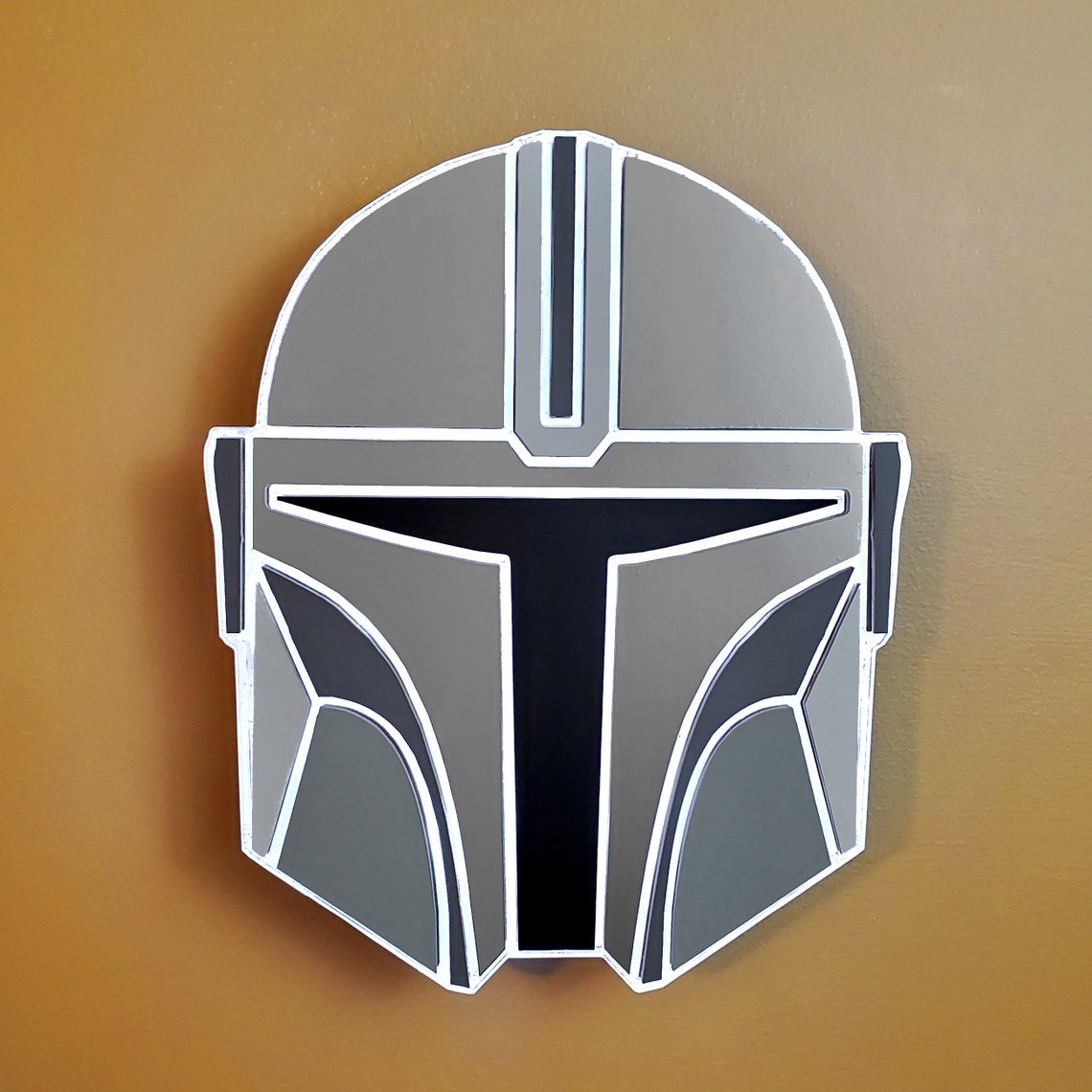 Mandalorian | Edge Lit Acrylic Signs