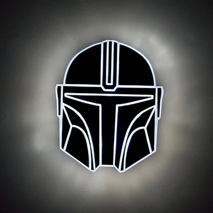 Mandalorian | Edge Lit Acrylic Signs