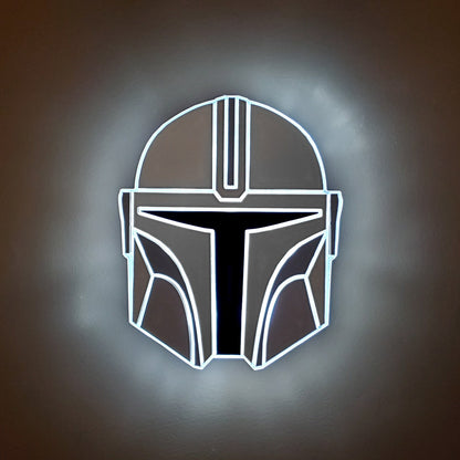 Mandalorian | Edge Lit Acrylic Signs