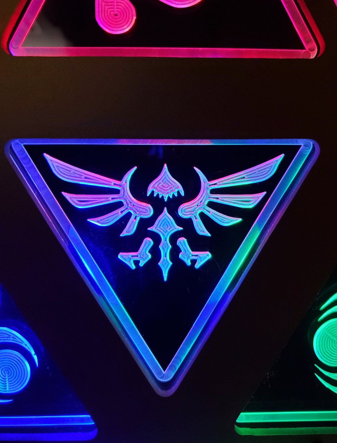 Legend of Zelda Triforce | Edge Lit Acrylic Signs