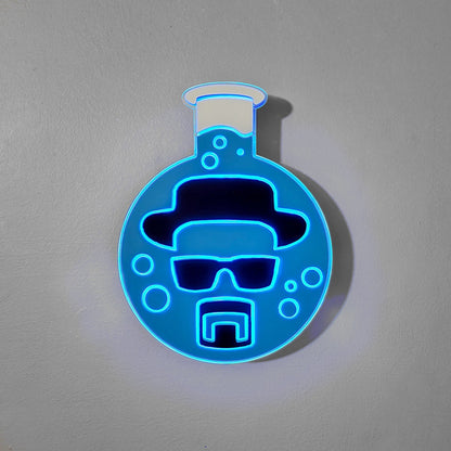 Breaking Bad Heisenberg | Edge Lit Acrylic Signs