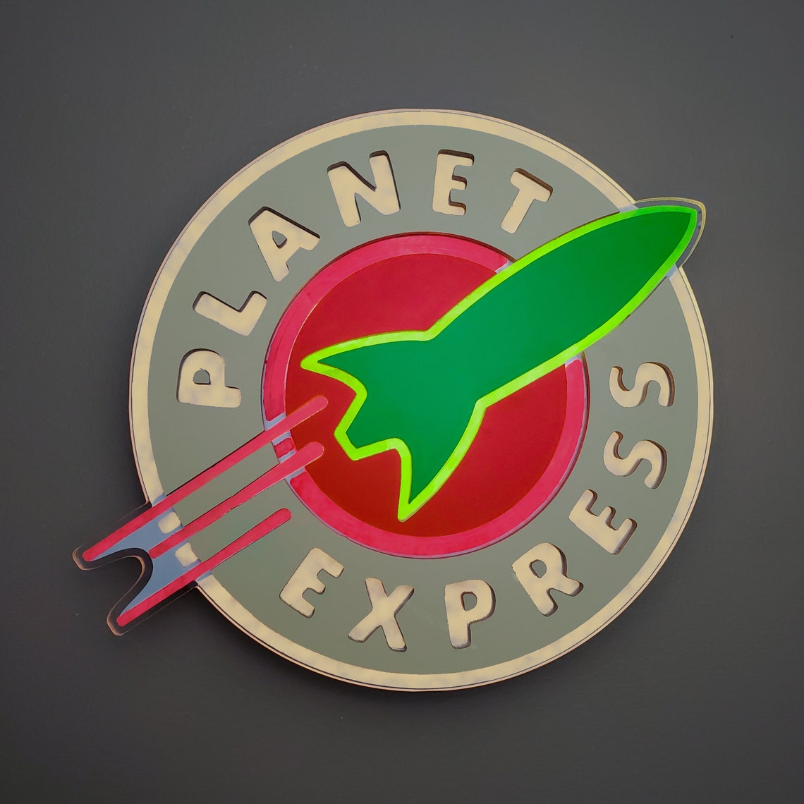 Planet Express | Edge Lit Acrylic Signs