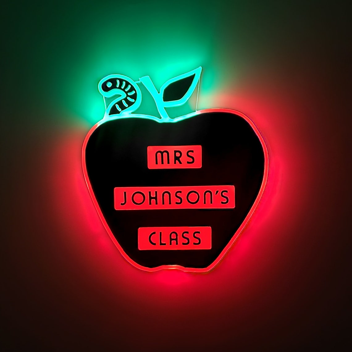 Teacher's Apple | Edge Lit Acrylic Signs