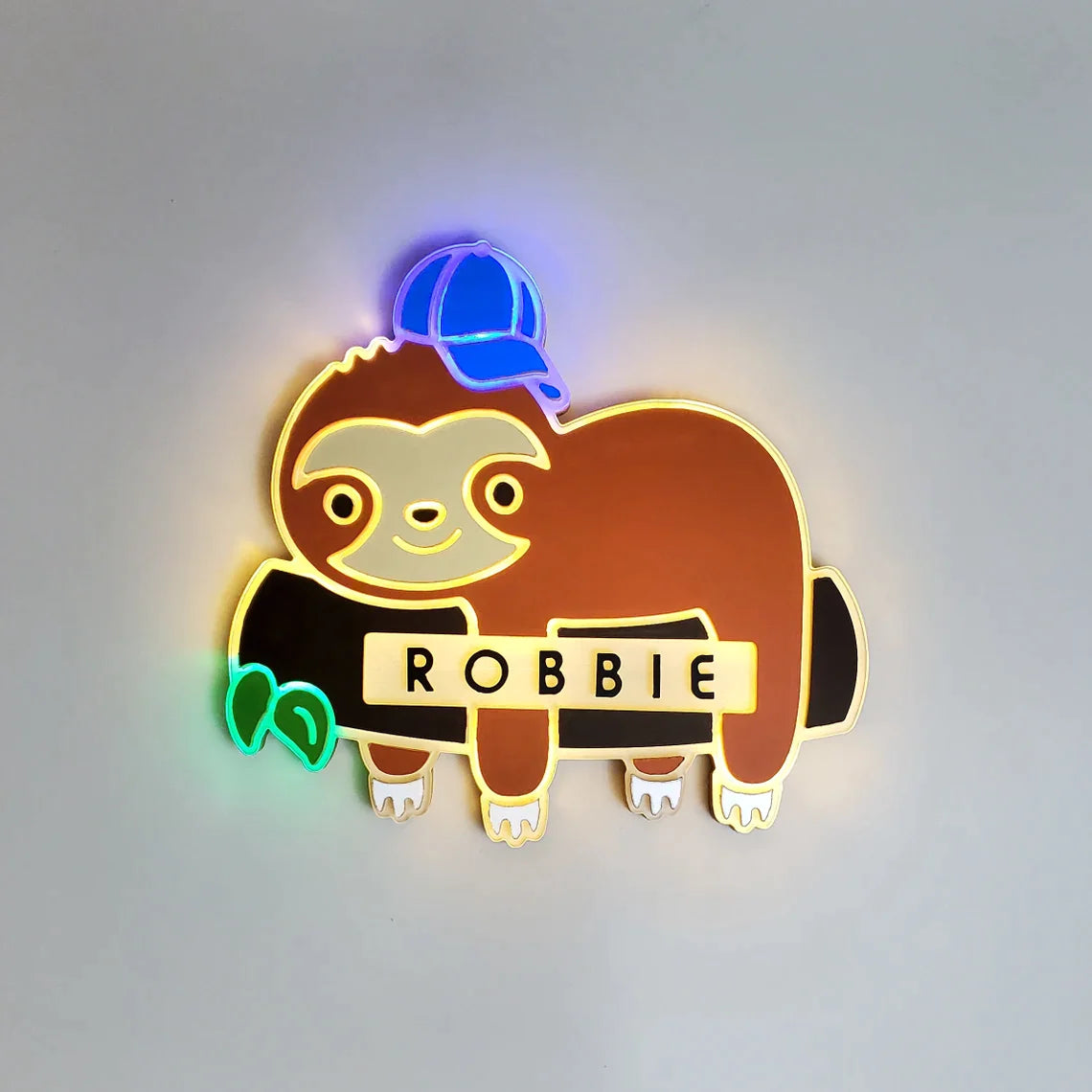 Sloth | Edge Lit Acrylic Signs