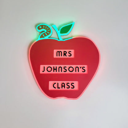 Teacher's Apple | Edge Lit Acrylic Signs