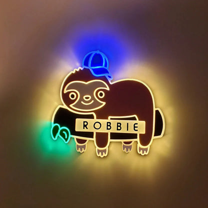 Sloth | Edge Lit Acrylic Signs