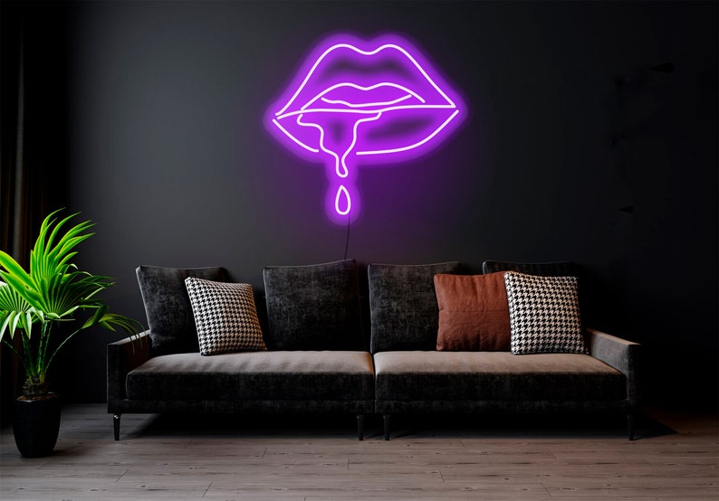 Dripping Lips | LED Neon Sign