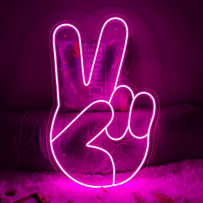 Peace Emoji | LED Neon Sign