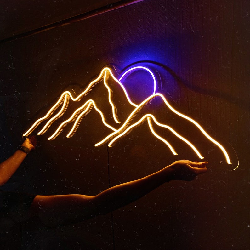 Mountains Sunset | LED Neon Sign