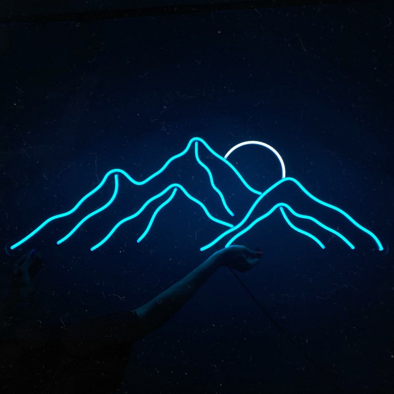 Mountains Sunset | LED Neon Sign