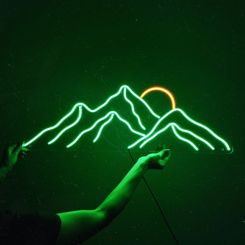 Mountains Sunset | LED Neon Sign