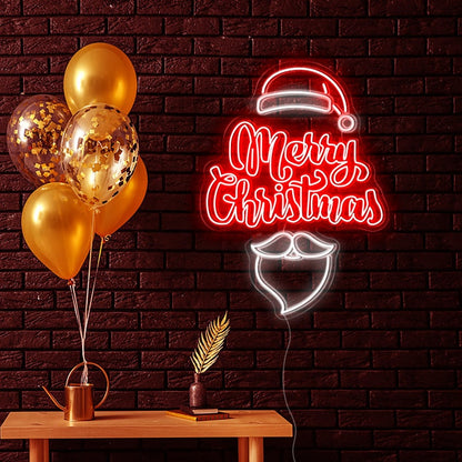 Merry Christmas Hat | LED Neon Sign