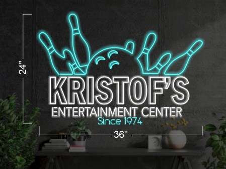 Kristof’s Entertaiment Center | LED Neon Sign