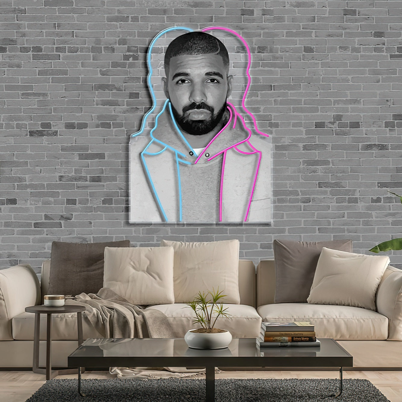 King Of The North | Neon Acrylic Artwork
