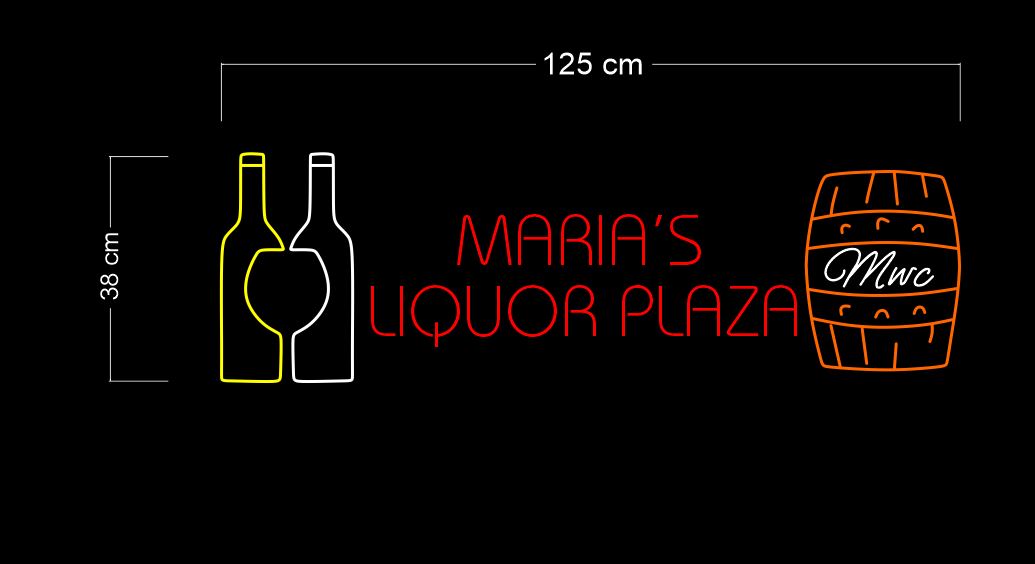 Maria liquor's plaza | LED Neon Sign