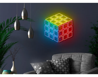 Rubik's Cube | LED Neon Sign