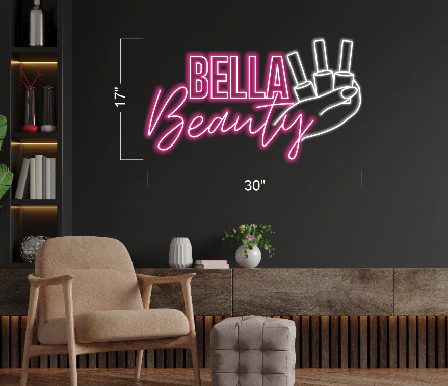 BELLA BEAUTY LOGO_H29 | LED Neon Sign