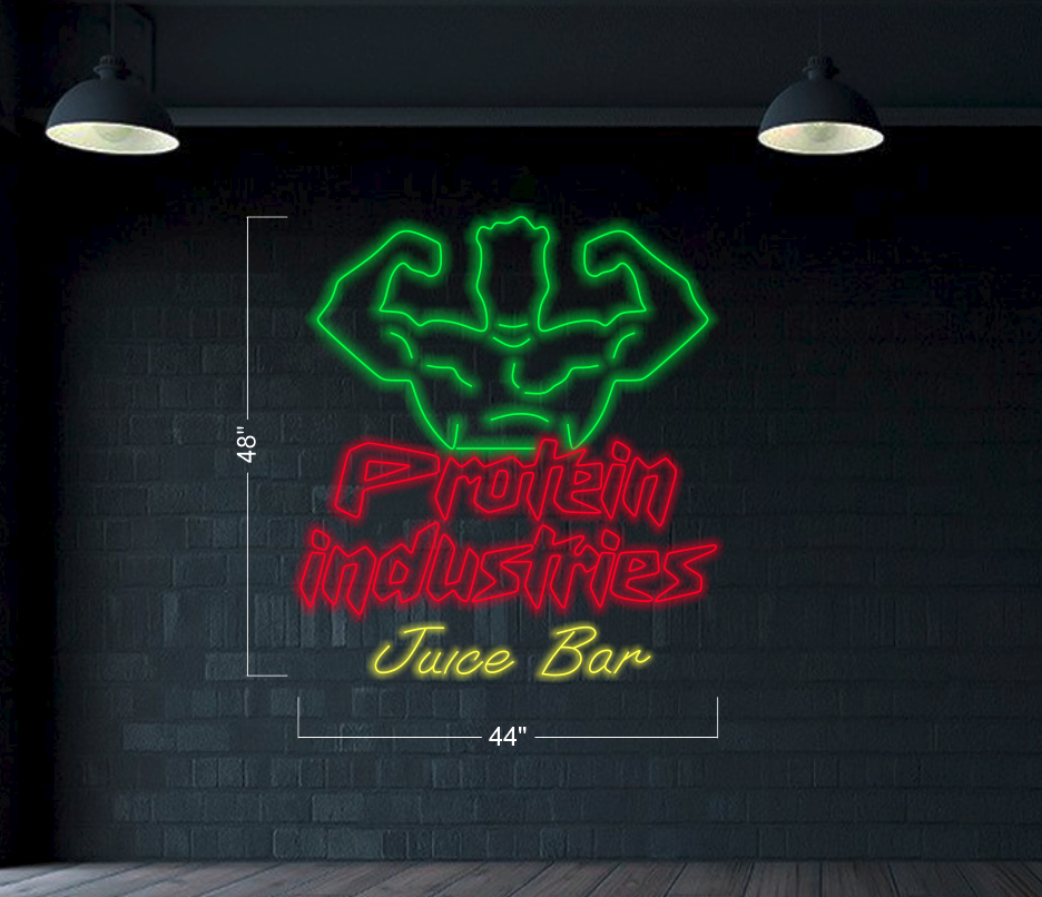 Protein Industries Juice Bar | LED Neon Sign