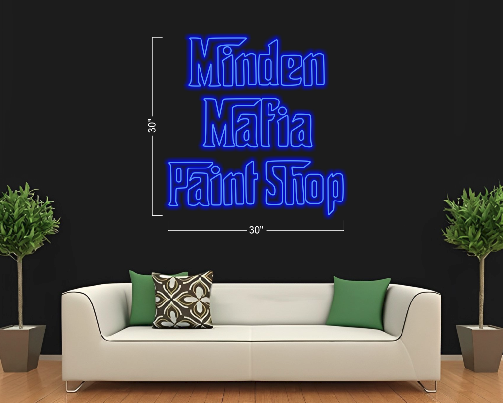 Minden Mafia Paint Shop | LED Neon Sign