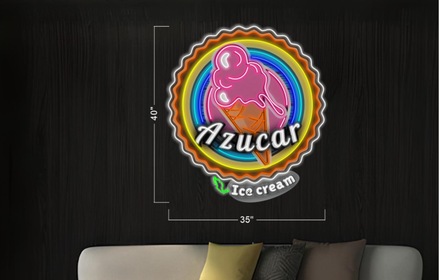 Azucar Ice cream -outdoor applications | LED Neon Sign