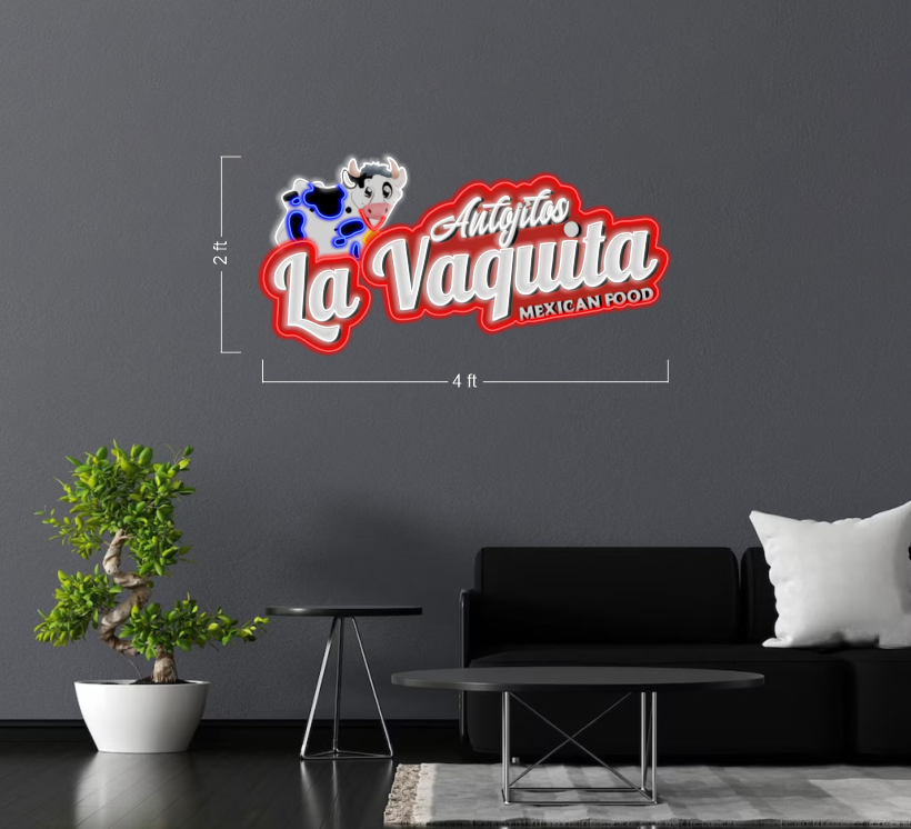 Autojitos La Vaquita Mexican Food | LED Neon Sign