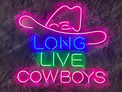 Long Live Cowboys | LED Neon Sign