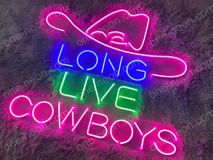 Long Live Cowboys | LED Neon Sign