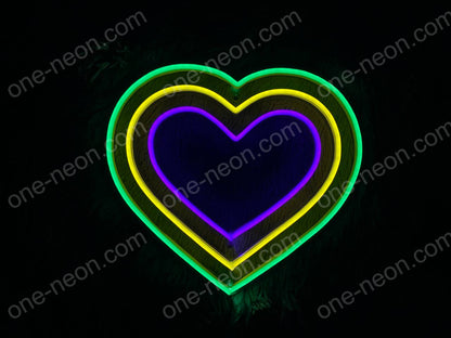 Tripple Heart | LED Neon Sign