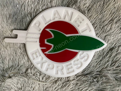 Planet Express | Edge Lit Acrylic Signs