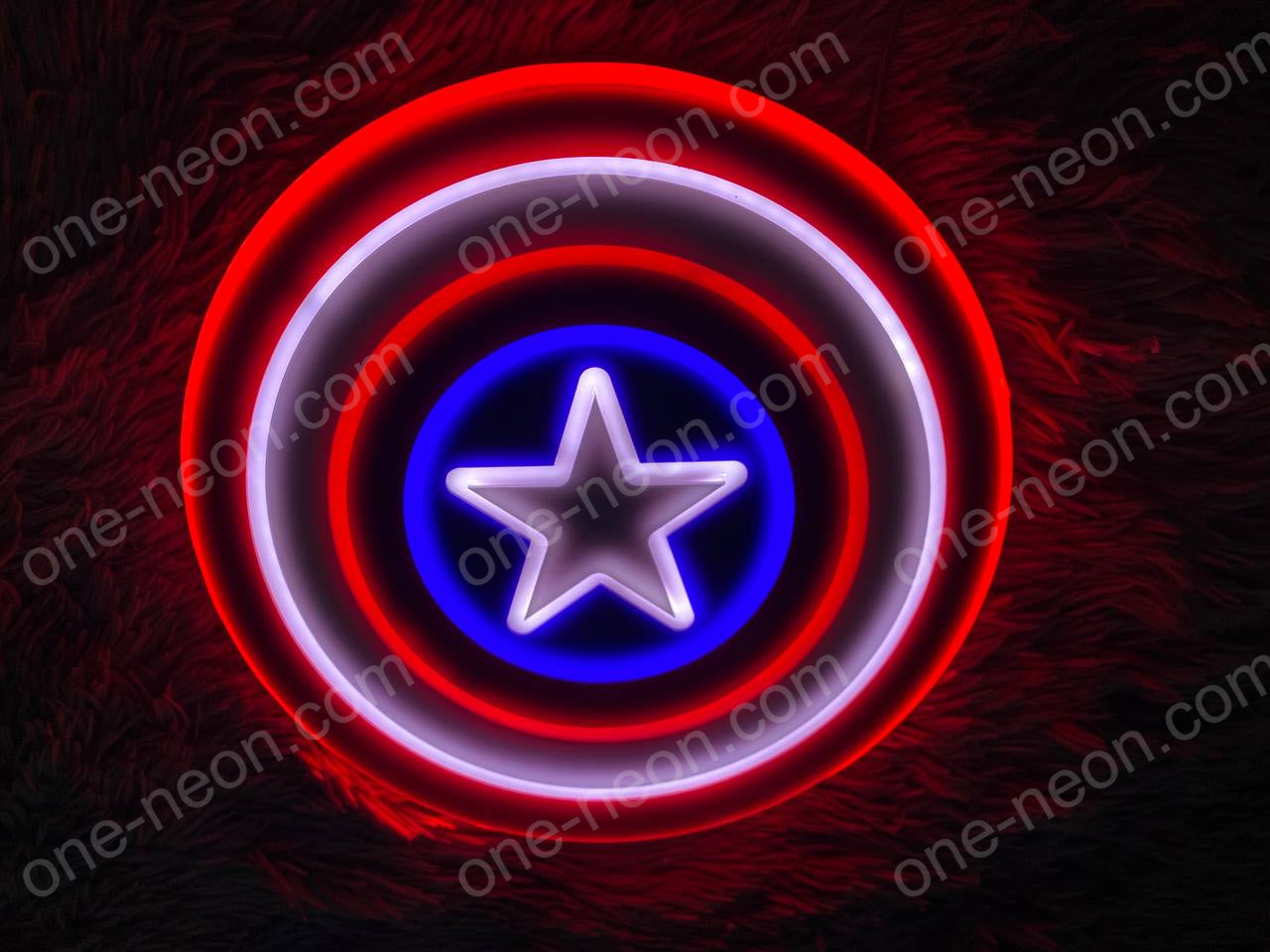 Captain America Shield | Edge Lit Acrylic Signs