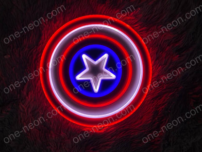 Captain America Shield | Edge Lit Acrylic Signs