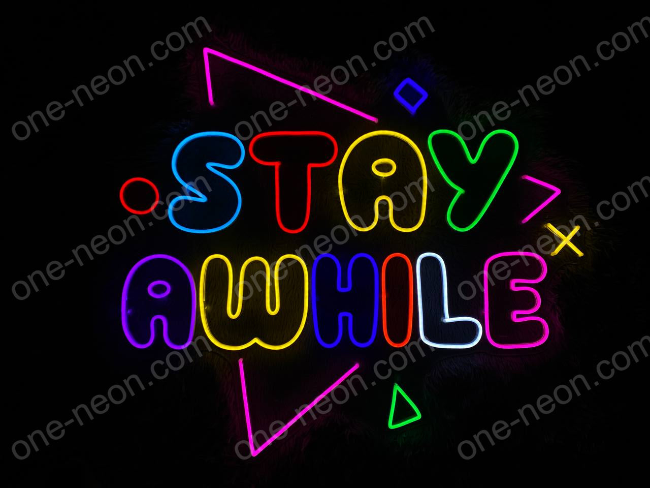 Stay A While | LED Neon Sign