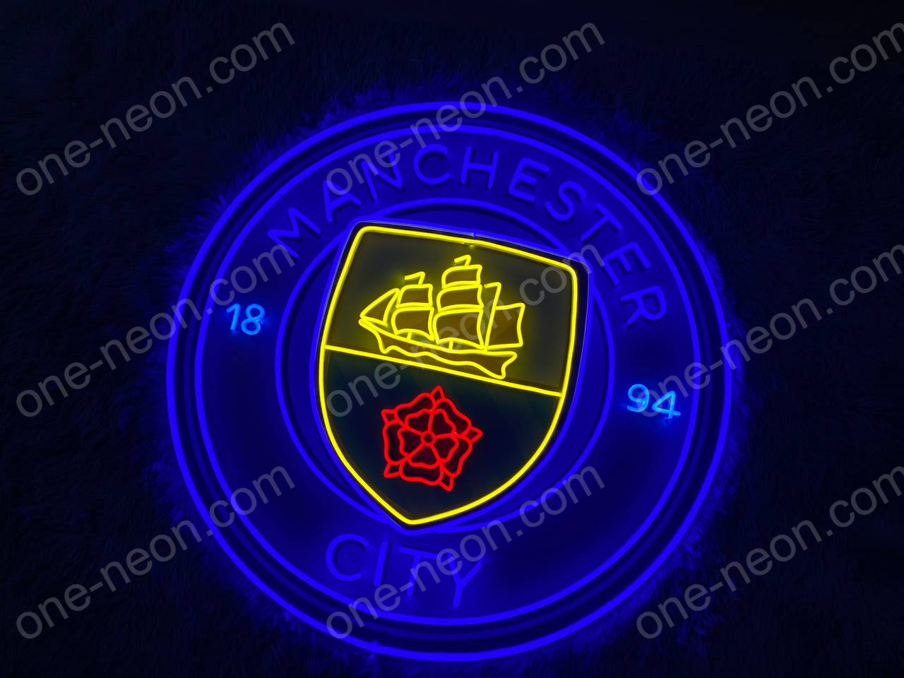 Manchester City Logo | Neon Acrylic Artwork