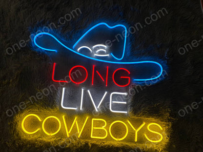 Long Live Cowboys | LED Neon Sign