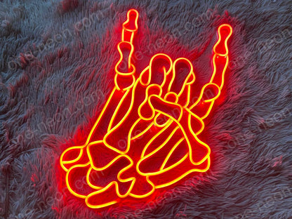 Rock Roll Hand | LED Neon Sign