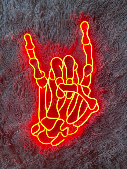 Rock Roll Hand | LED Neon Sign