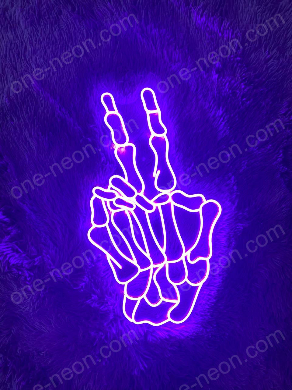 Skeleton Peace | LED Neon Sign