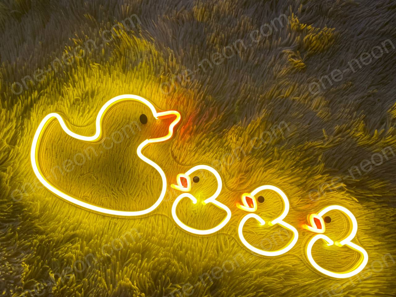 Duck Family | LED Neon Sign