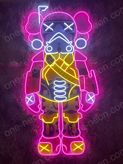 KAWS Star War | LED Neon Sign (UV Printed)