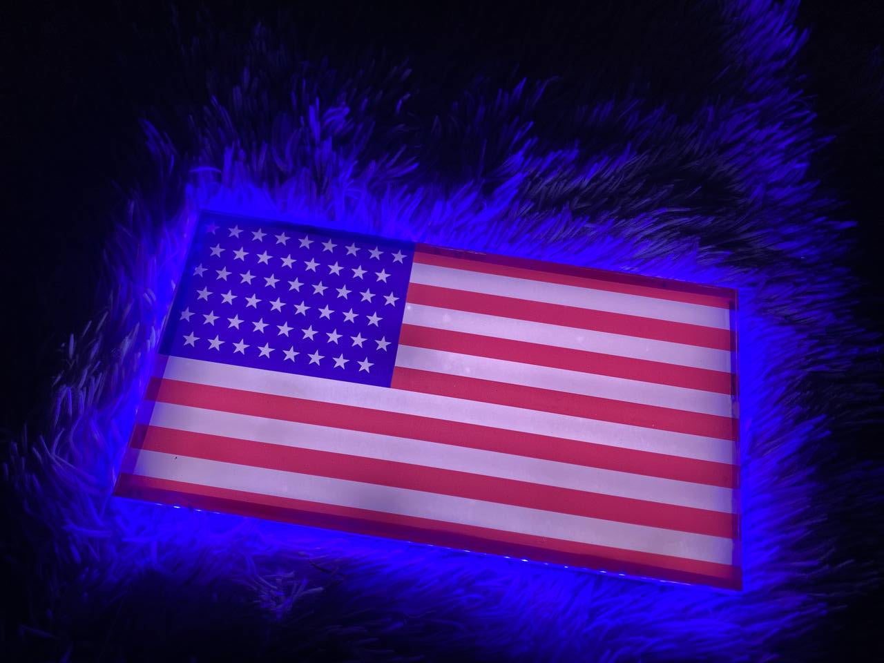 USA Flag | Edge Lit Acrylic Signs