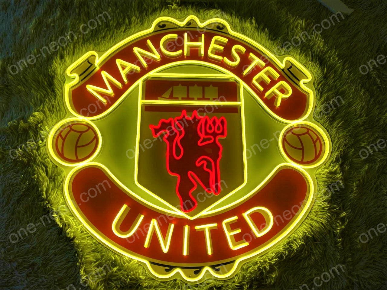 Manchester United Logo | Neon Acrylic Artwork